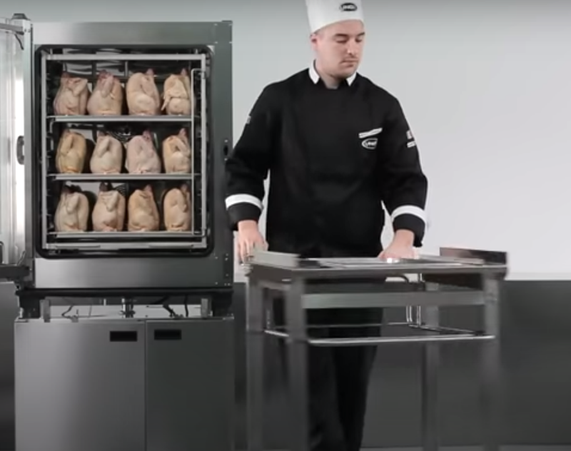 Industriovn til flæskesteg og kylling - Unox Cheftop 10 stik GN 1/1