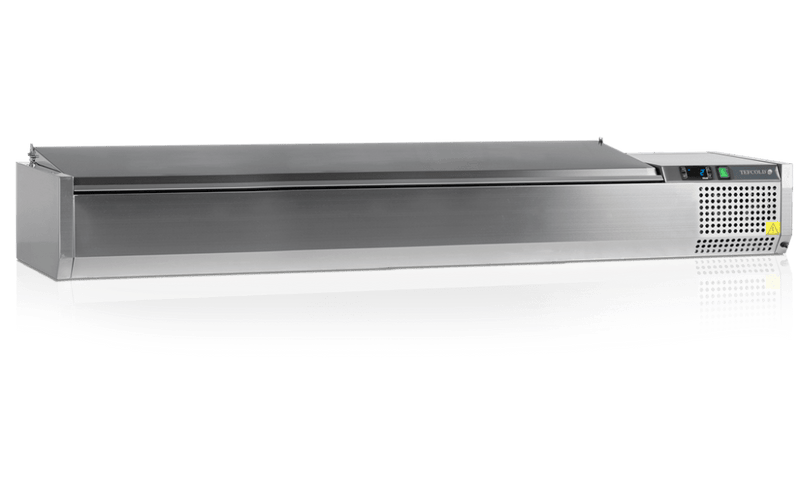 Tefcold VK38-200 S/S LID - Køleopsats til 9 x GN 1/3 - 200 cm bred