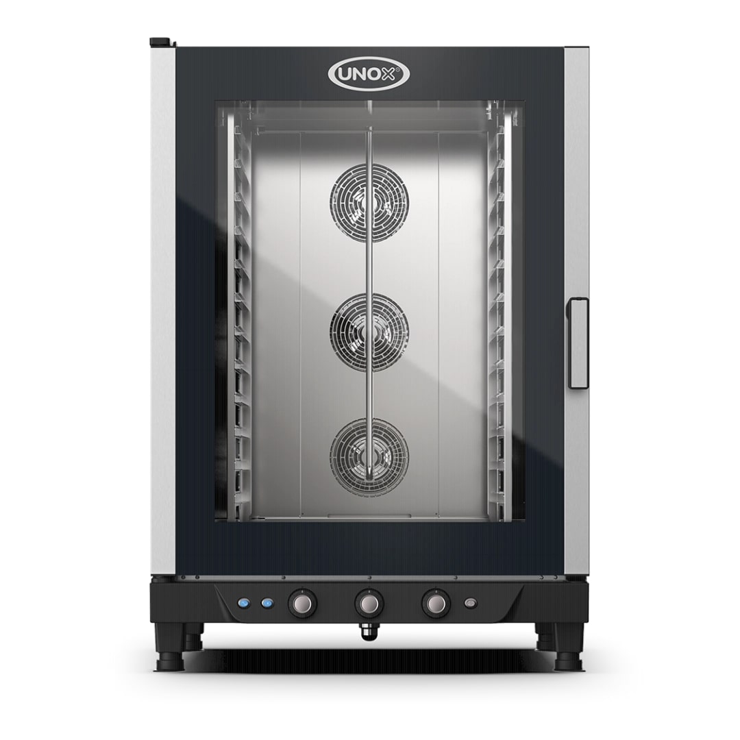 Unox Cheflux - Manual convection oven with steam, 12 x GN 1/1