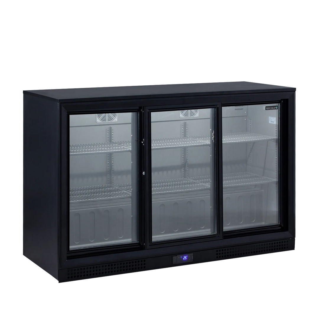 Backbar med 3 skydedøre - Tefcold DB302S - 45 DB - 1,85 kW/24 timer (87 cm høj)