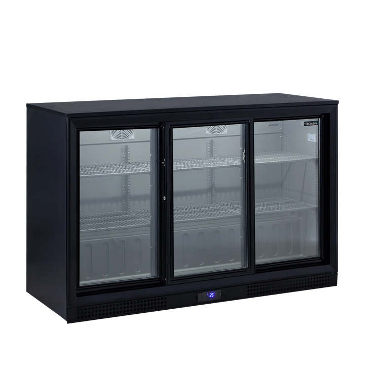Backbar med 3 skydedøre - Tefcold DB302S - 45 DB - 1,85 kW/24 timer (87 cm høj)