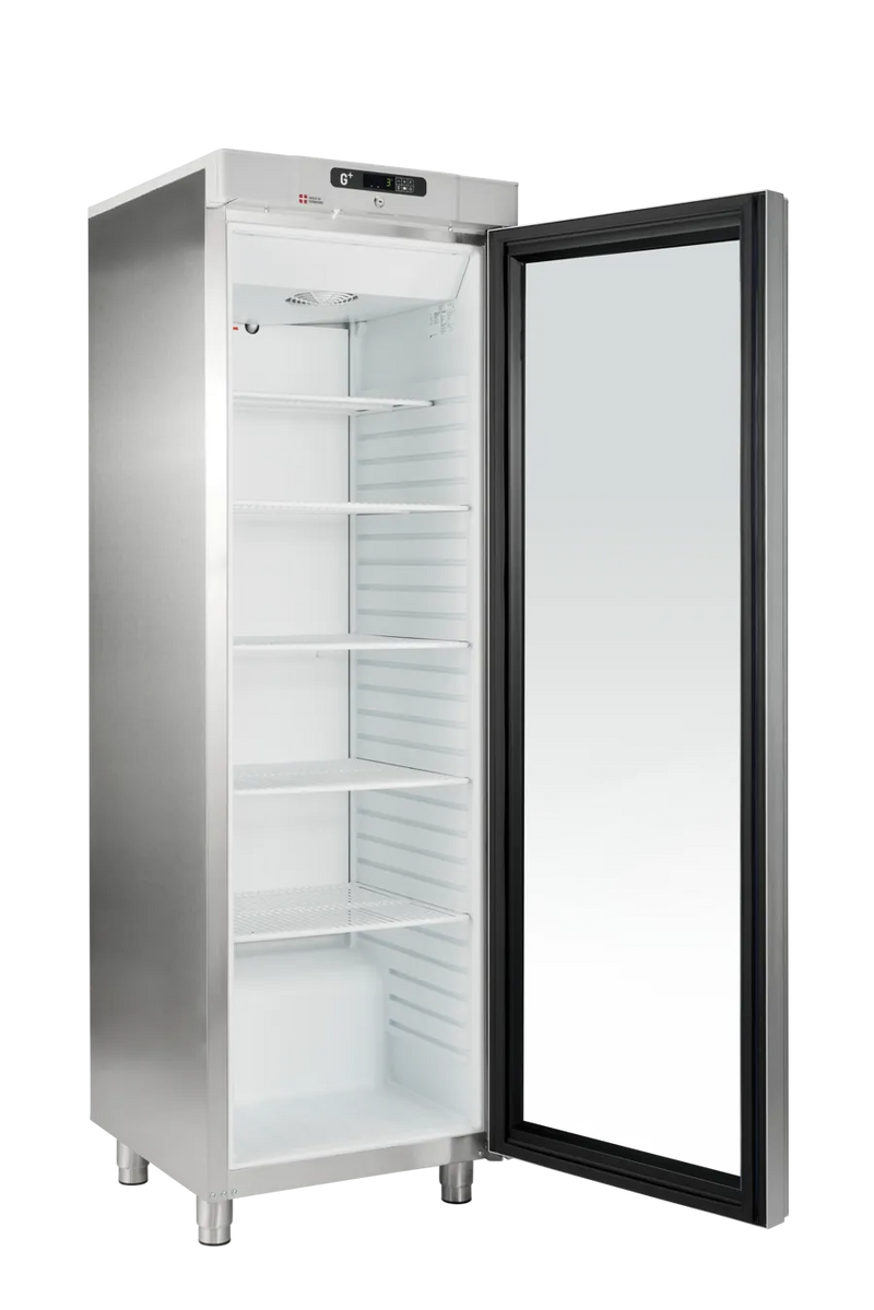 Display køleskab - G+ Compact GR400 GS - Stål- 266 liter - 34,2 dB - 1,85 kW/24 timer