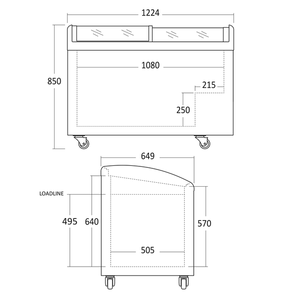 Isfryser - Scancool IC352D - 251 liter - 70 DB - 1,86 kw/24 timer