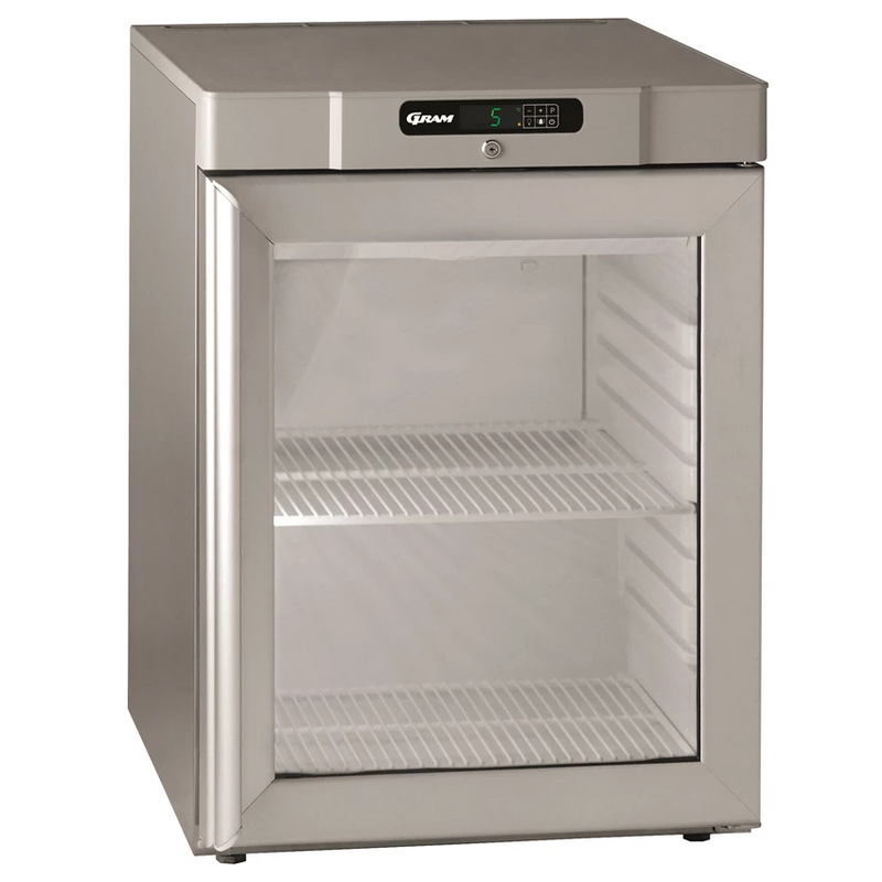 Display køleskab - Gram Compact KG220R - 77 liter - 33,7 DB - 1,49 kw/24 timer (48,6 x 43 cm hylder)