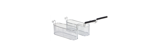 Zanussi 2 stk. halvkurve til Evo700 friture 2 x 5 og 7 liter friture (B:10 x D: 32,5 x H:12,5 cm)