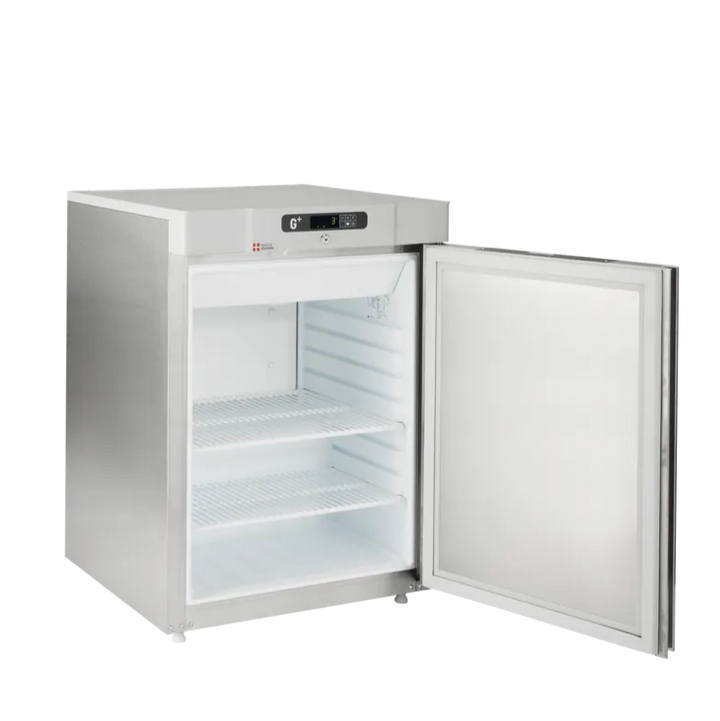 Lagerfryseskab - G+ Compact F200 GS - Stål - 78 liter - 37 dB - 2,44 kW/24 timer