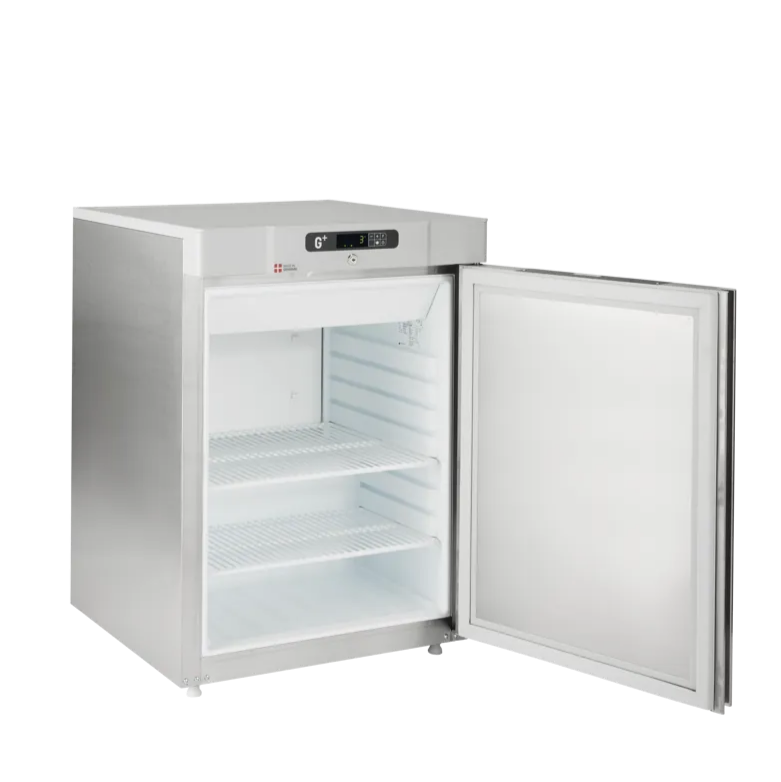 Lagerfryseskab - G+ Compact F200 GS - Stål - 78 liter - 37 dB - 2,44 kW/24 timer