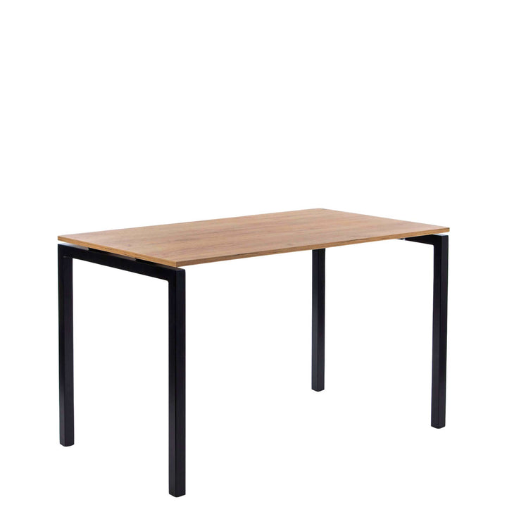 Coffee table - Decor laminate oak - 140 x 80 cm - Indoor - 4 seats wide chairs