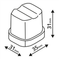 Tefcold TC26 - Isterningmaskine - 26 kg/døgnet - 8 kg. magasin (store isterninger)