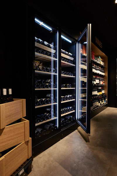 Wine fridge with multizone - Vestfrost WFG 185 - 5 to 22°C - 197 bottles - 0.5 kw/24 hours