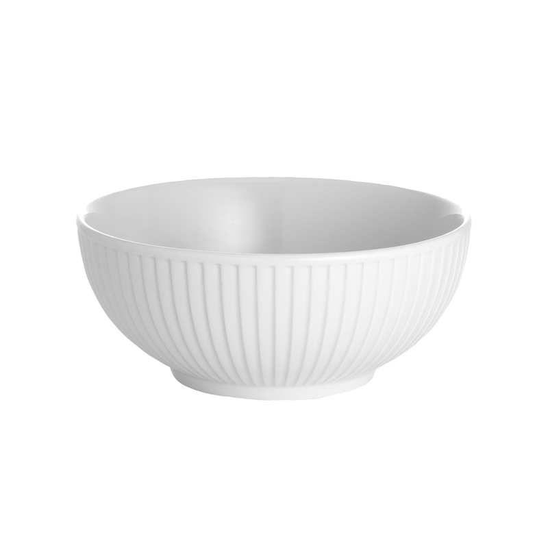 6 stk. Pillivuyt Plissé skåle Ø15 cm 60 cl - Hvid - Ovnfast