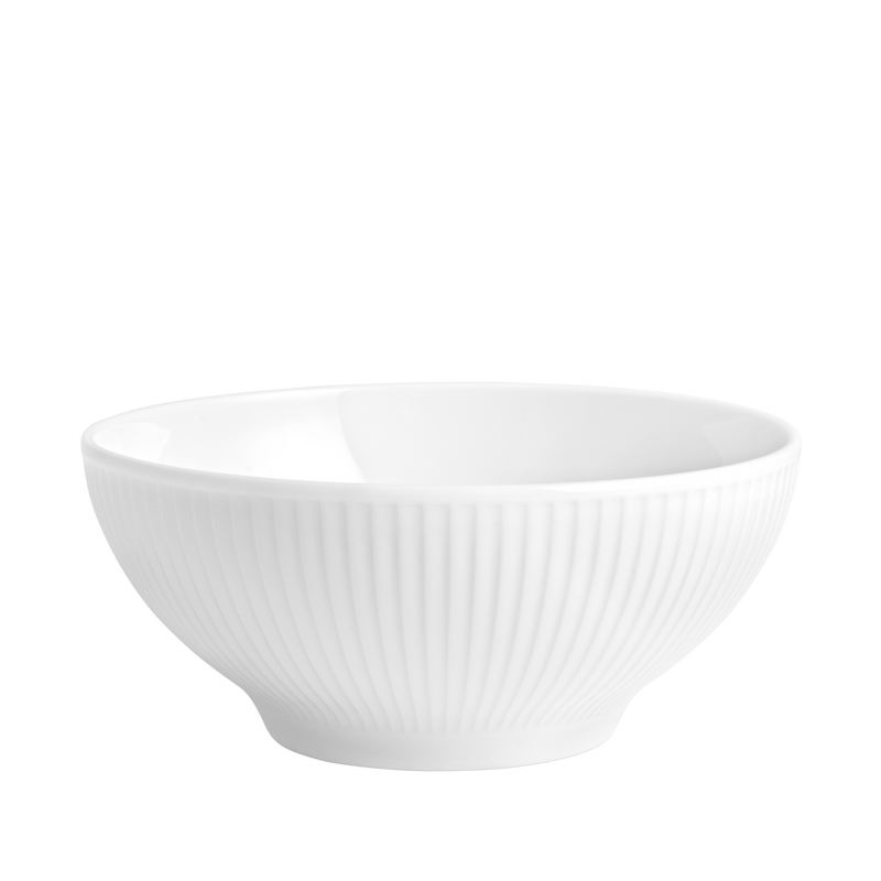 2stk. Pillivuyt Plissé skåle Ø18 cm 1 liter - Hvid - Ovnfast