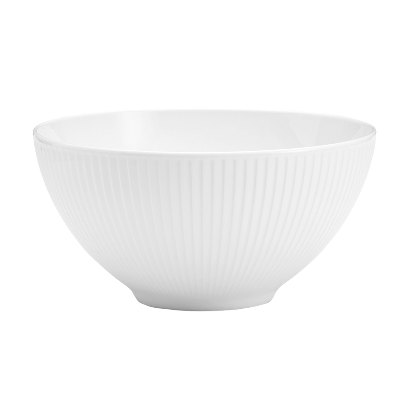 2stk. Pillivuyt Plissé skåle Ø20 cm 1,65 liter - Hvid - Ovnfast