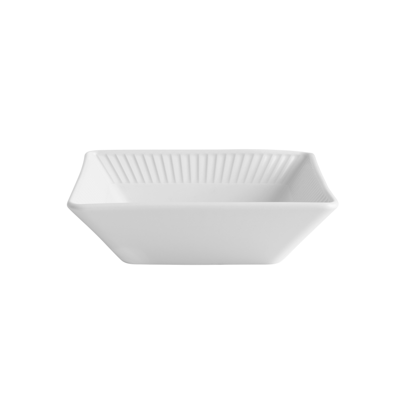 6 stk. Pillivuyt Plissé skåle L:11 x B:11 x H: 3,5 cm- Hvid - Ovnfast