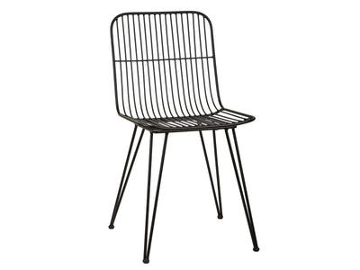 Villa Collection Svale stol uden armlæn - 59 x 44 x 83 cm - Sort