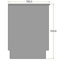 Bagdisk til affaldsstativ - 55x70x91,96 cm
