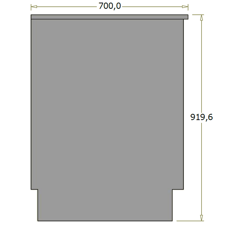 Bagdisk til affaldsstativ - 55x70x91,96 cm