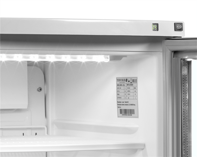 Display køleskab - Tefcold BC85 W/FAN - 85 liter - 45 DB - 1,06 Kw/ 24 timer (ventileret køl)