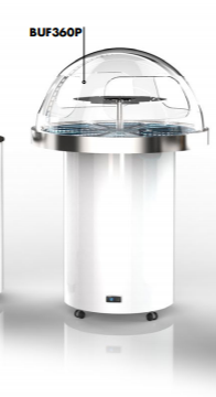 Buffetmodul BUF360P til glasbakker (på hjul)