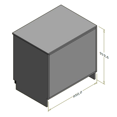 Bagdisk til back bar - 95x70x91,96 cm
