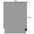 Bagdisk til back bar - 95x70x91,96 cm