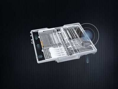 Miele PFD 104 SCVi XXL - friskvandsopvasker uden front - Hvid - Til kontor og tekøkken (m. bestikbakke og topbetjent)