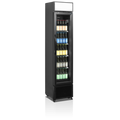 Smalt sort display køleskab - Tefcold FSC175H BLACK - 114 liter - 45 DB - 2,65 kW/24 timer - 43,5 cm bred