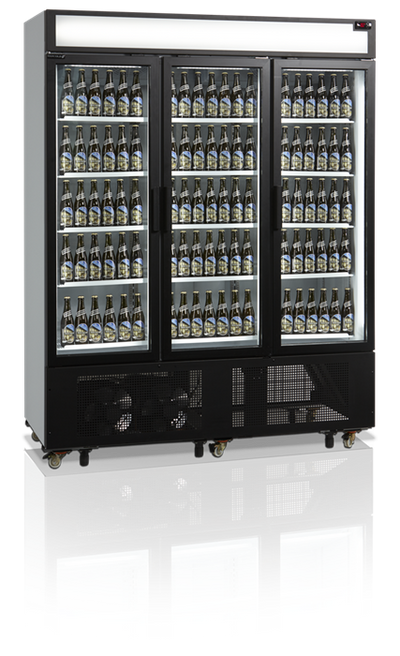 Stor display køleskab til flasker