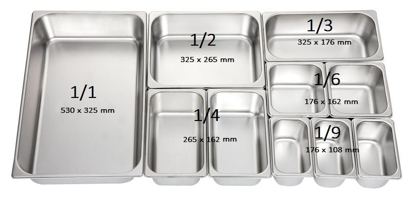 Gastrobakke GN 1/3, -40 til +300°C