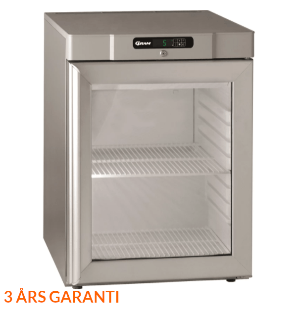 Mini display køler - GRAM Compact kg 220 rg 2w - 77 liter - 1,24 Kw/24 timer - 33,7 DB