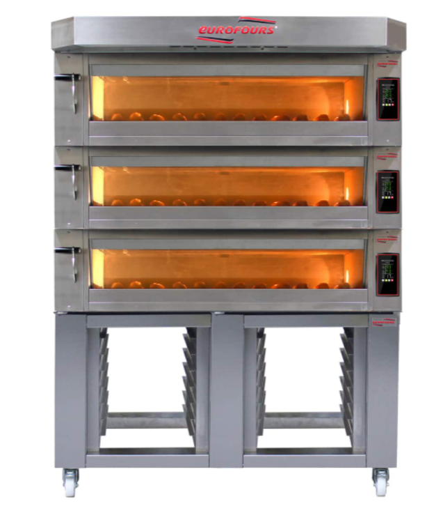 Eurofours deck oven - 3 levels x 4 plates (40 x 60 cm)