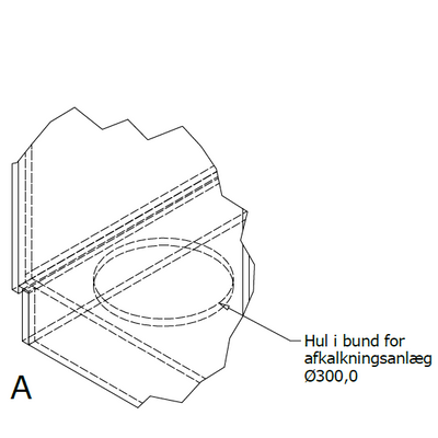 Høj frontdisk til "Compact" espressomaskine - 95x71x119 cm