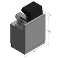 Høj frontdisk til "Compact" espressomaskine - 95x71x119 cm