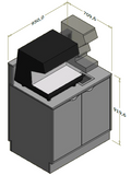 Høj frontdisk til "Compact" espressomaskine - 95x71x119 cm