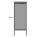 Bagdisk med hygiejnevask - 35x70x92,5 cm