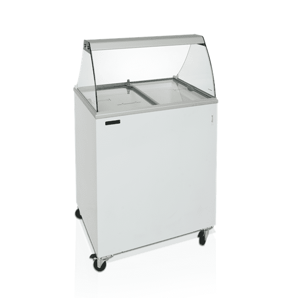 Isdisk til 4 x 5 liter scoop is - Tefcold IC200SC-SO - 1,85 kw/24 timer