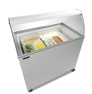 Isdisk til 7 x 5 liter scoop is - Tefcold IC301SC-SO - 1,85 kw/24 timer