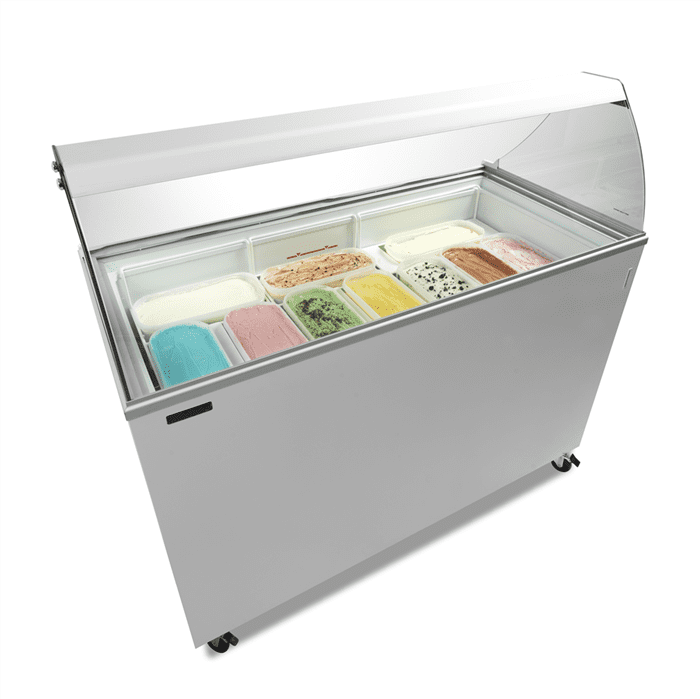 Isdisk til 10 x 5 liter scoop is - Tefcold IC401SC-SO - 2,2 kw/24 timer