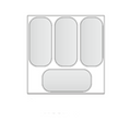 Isdisk til 4 x 5 liter scoop is - Tefcold IC201SC+SO - 1,85 kw/24 timer