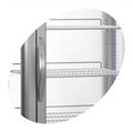Refrigerated display cases (floor model) - Tefcold UPD200 - 425 liters - 46 dB - 4.99 kW/24 hours