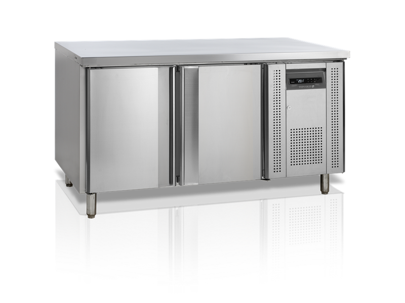 Kølebord til bageri - Tefcold BK210 - 380 liter - 1,943 kwh/24 timer - 151 cm bred (40 x 60 cm - Evt. med skuffer)