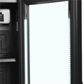 Smalt sort display køleskab - Tefcold FSC175H BLACK - 114 liter - 45 DB - 2,65 kW/24 timer - 43,5 cm bred