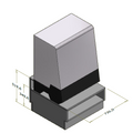 Lav frontdisk til Sayl Tower kølevitrine - 72x71 cm