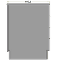 Lav frontdisk til ekspedition (kassedisk) - 55x71x92 cm