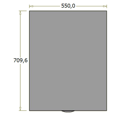 Lav frontdisk til ekspedition (kassedisk) - 55x71x92 cm
