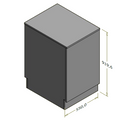 Lav frontdisk til ekspedition (kassedisk) - 55x71x92 cm