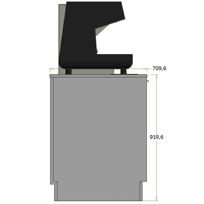 Lav frontdisk til "Compact" espressomaskine - 95x71x92 cm