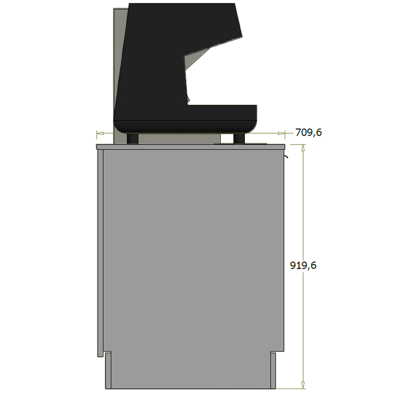Lav frontdisk til "Compact" espressomaskine - 95x71x92 cm