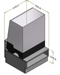 Lav frontdisk til Sayl Tower kølevitrine - 72x71 cm