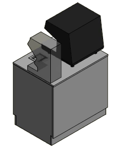 Lav frontdisk til "Compact" espressomaskine - 95x71x92 cm